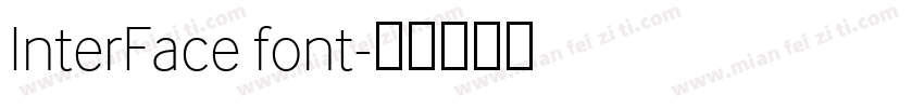 InterFace font字体转换